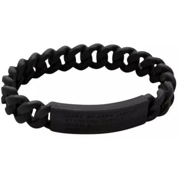 Marc By Marc Jacobs, Hot Pink/Yellow/Green Silicone Bracelet - Picture 5 of 7